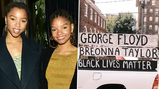 Chloe X Halle pay tribute to George Floyd & Breonna Taylor during NFL performance