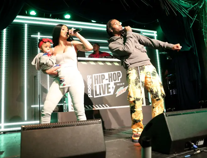 Cardi B, baby Kulture and Offset perform in New York back in October 2019