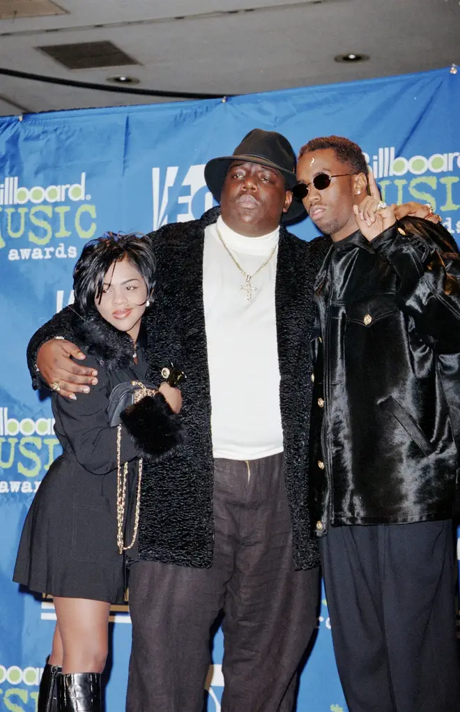 Mary said she still considered Biggie's ex-girlfriend Lil' Kim (left) and his boss Sean 'Diddy' Combs as family.