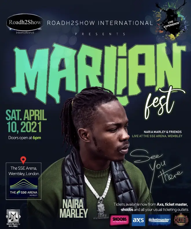Naira Marley is bringing his Marlian Fest is coming to the UK next year, taking place at Wembley's SSE Arena in London on April 10th, 2021.