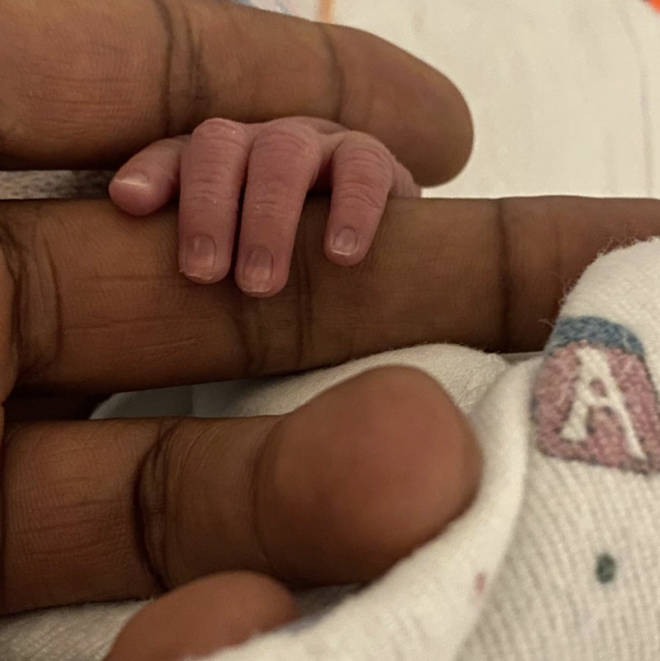 "We are feeling blessed and full of love with the arrival of our beautiful baby girl, Sovereign Bo Raymond," announced Usher.