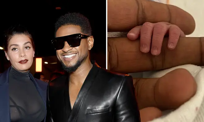 Usher announces birth of baby girl with girlfriend Jenn Goicoechea.