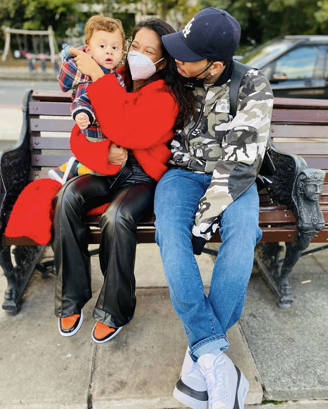 Chris Brown was reunited with his former girlfriend Ammika Harris and their son Aeko Catori earlier this week.