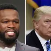 50 Cent encourages fans to vote for Donald Trump.