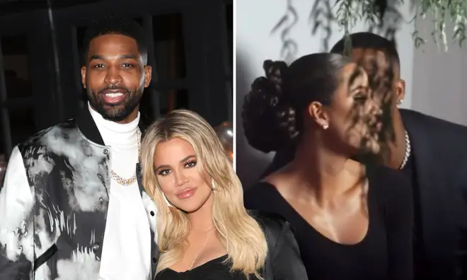 Khloe Kardashian & Tristan Thompson 'confirm relationship' with kiss.