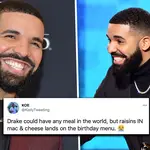 Drake roasted over odd food choice on birthday party menu