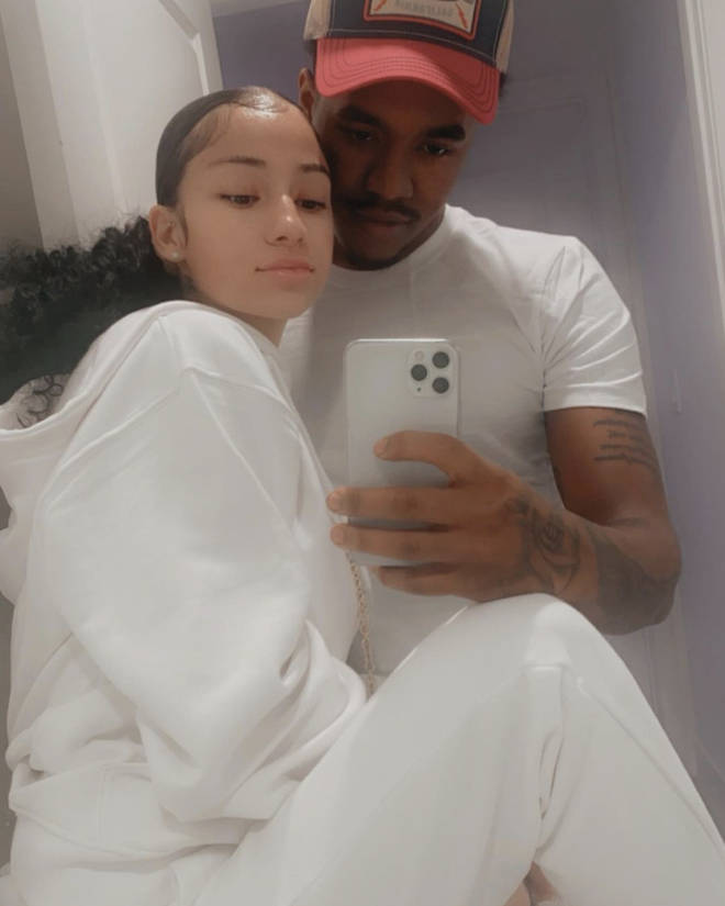 The rapper cosied up to her new man on Instagram.