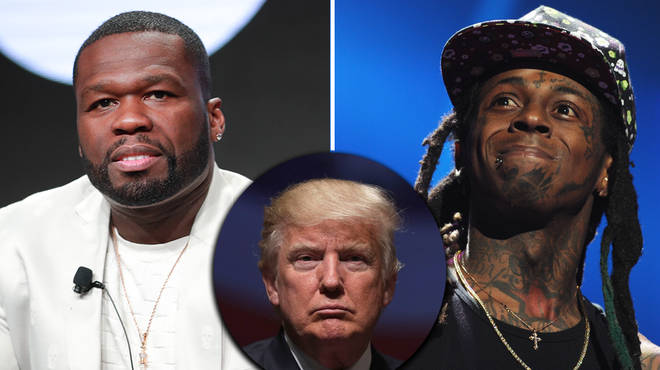 50 Cent reacts to Lil Wayne endorsing Donald Trump in new photo