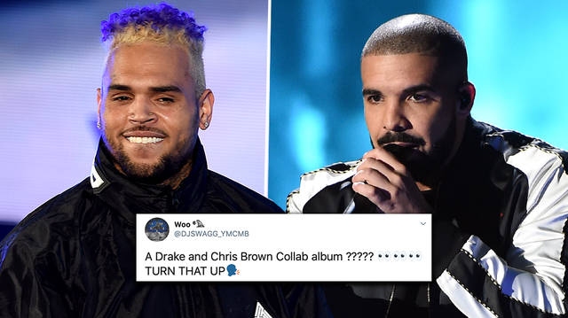 Chris Brown teases surprise joint album with Drake