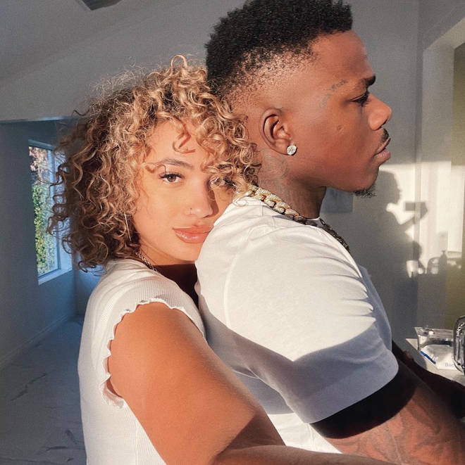 DaniLeigh confirmed her romance with DaBaby in December 2020 with this cosy snap.