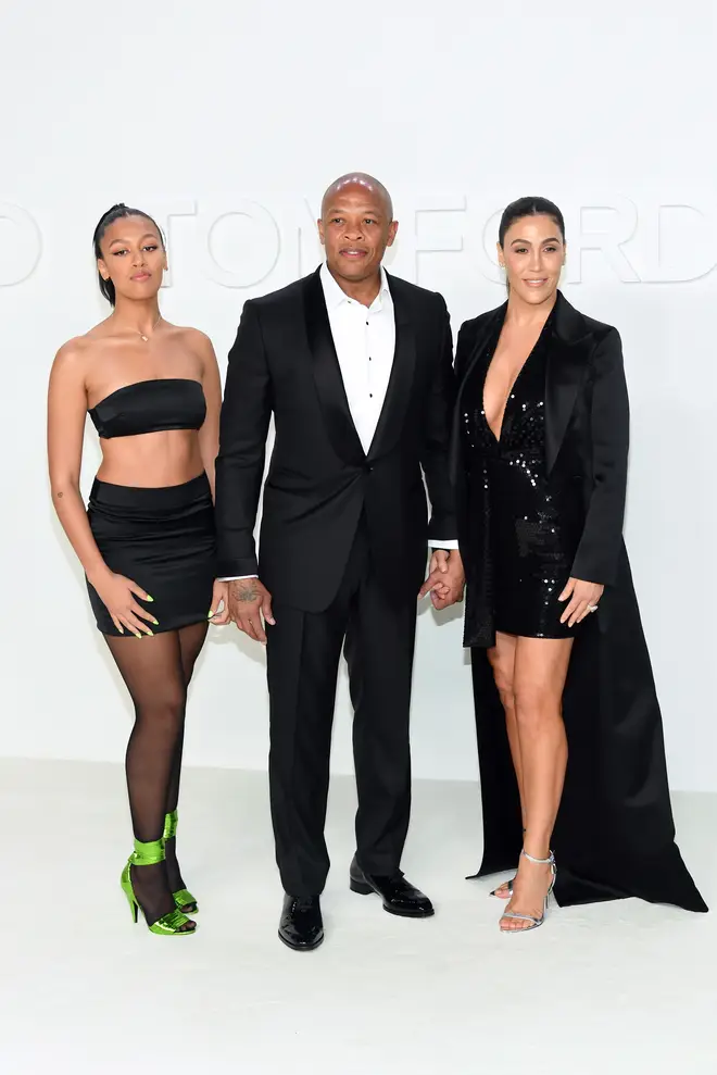 Dr. Dre shares daughter Truly (left) and son Truice (not pictured) with his estranged wife Nicole Young (right).