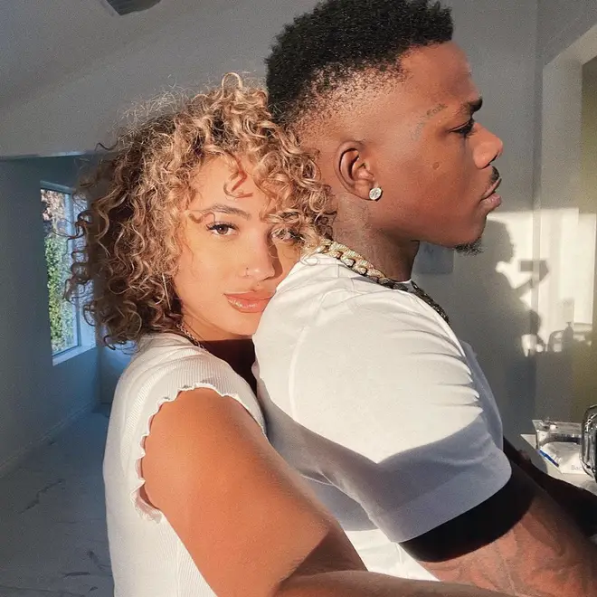 DaniLeigh confirms relationship with DaaBaby, writing "My baby❤️ idc" on Instagram