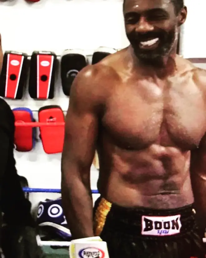 Idris Elba reflected on his professional boxing debut.