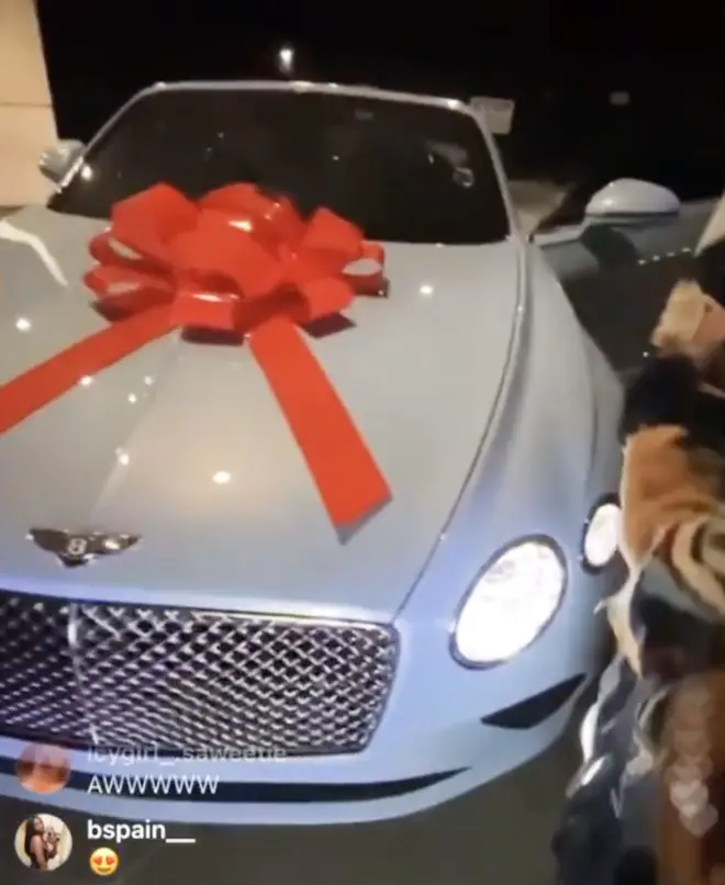 Quavo pulled out all the stops this Christmas after gifting his girlfriend Saweetie a custom Bentley.