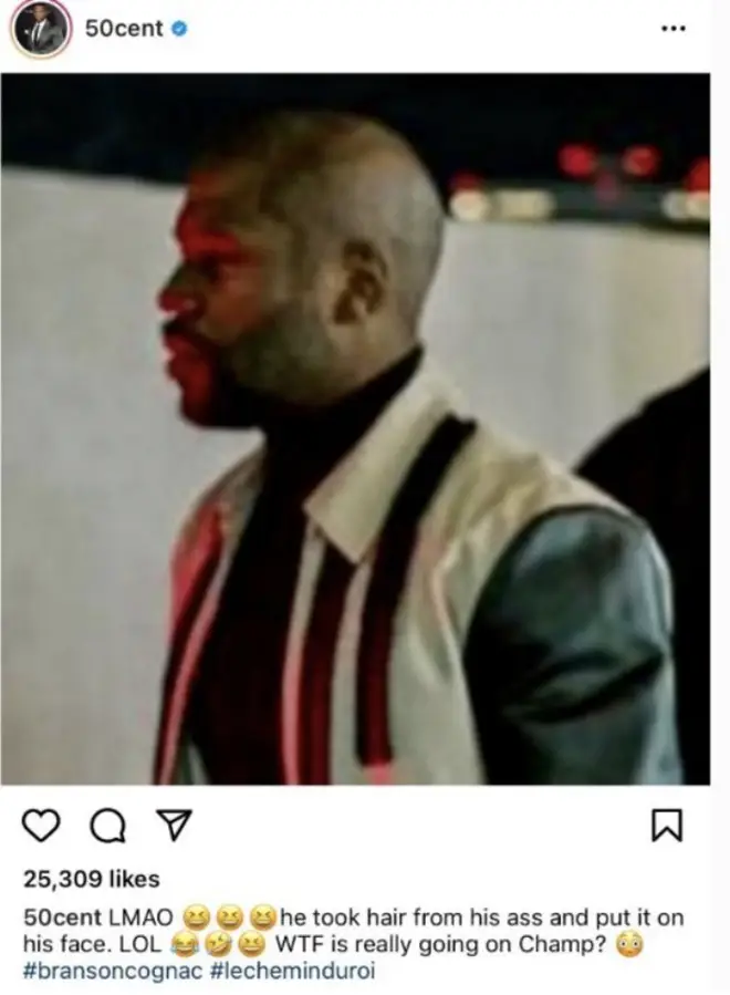 50 Cent roasts Floyd Mayweather on Instagram