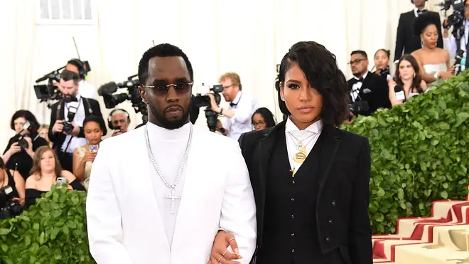 Diddy and Cassie on the red carpet during their 10 year relationship