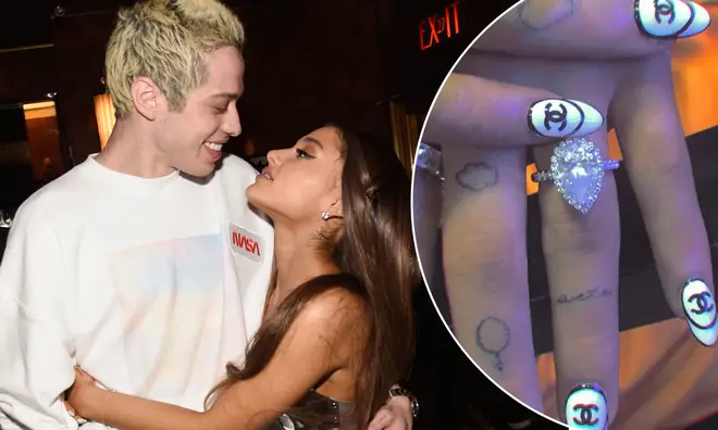 Ariana Grande covered up her 'pete' tattoo with a plaster.