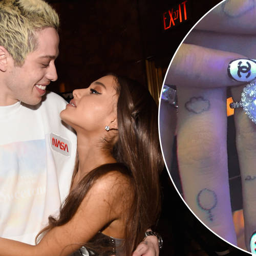 Ariana Grande covered up her 'pete' tattoo with a plaster.