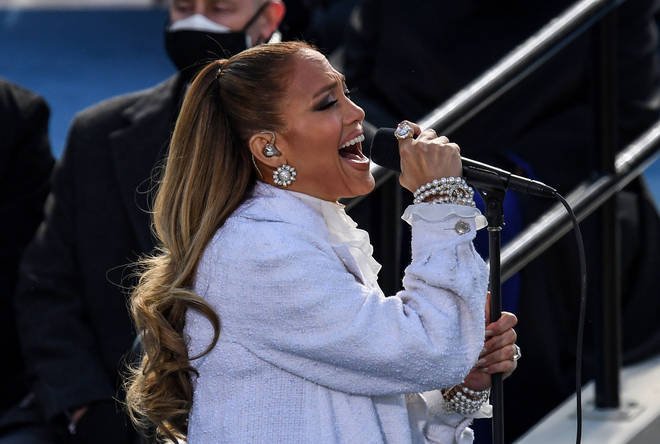Jennifer Lopez sang at Biden's inauguration on Wednesday.