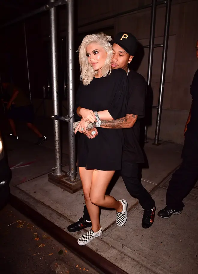 Kylie was first romantically linked to Tyga at her 17th birthday party.