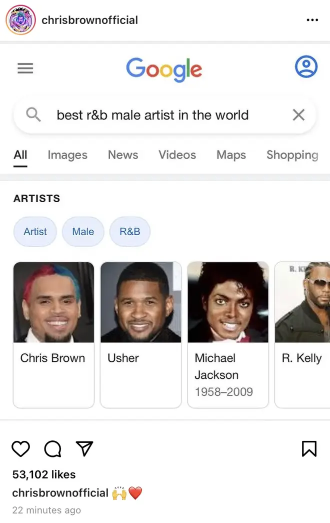 Chris Brown has subtly crowned himself the greatest male R&B singer in the world.
