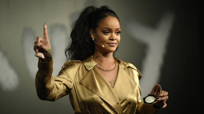 Rihanna at the Fenty Beauty Artistry and Beauty Talk.