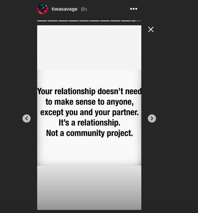 Tiwa Savage Instagram Post Amid Wiz Kid Dating Rumours