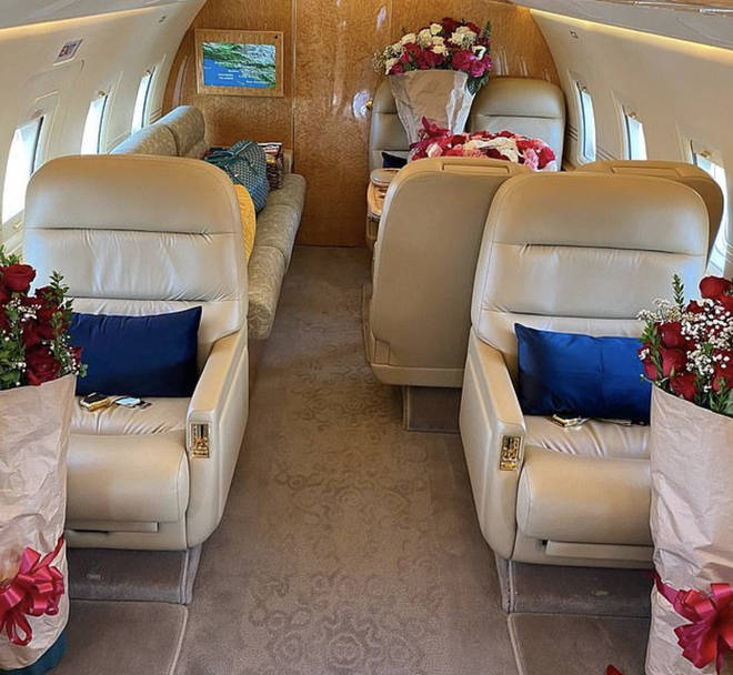 Pardison Fontaine and Megan Thee Stallion went on a private plane for Valentine's Day