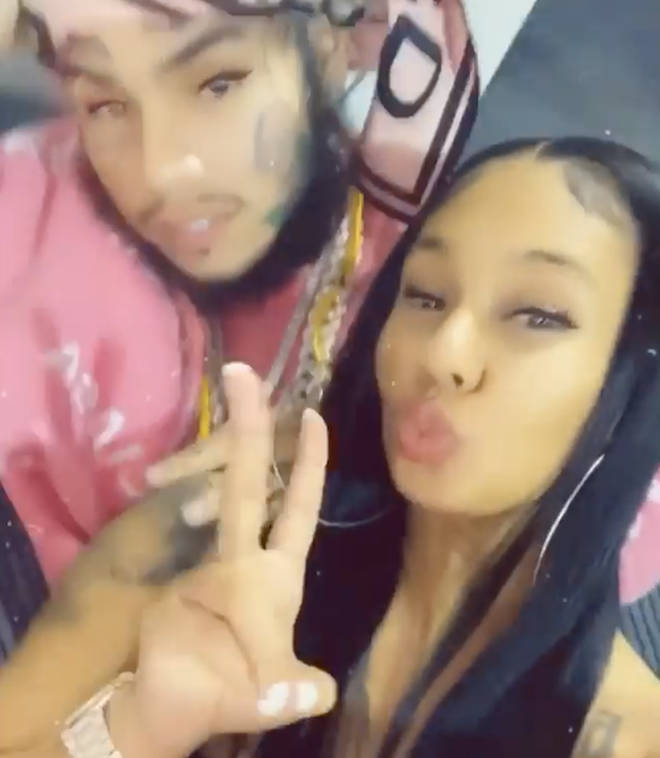 Jade later shared a video smiling while laying on Tekashi 6ix9ine