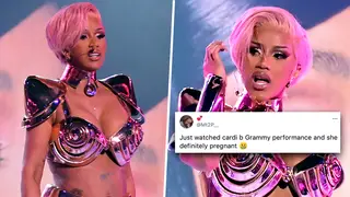 Is Cardi B pregnant? Fans convinced after spotting 'baby bump' at Grammys