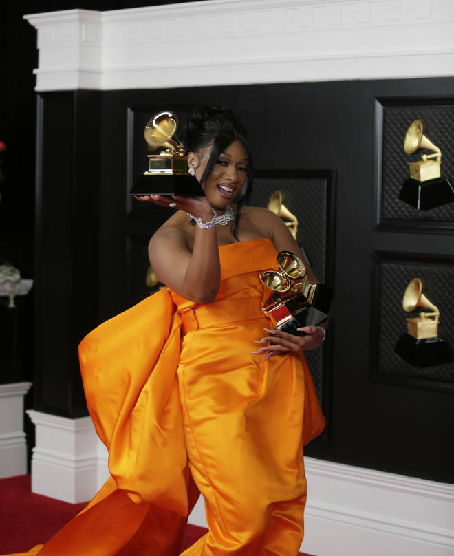 Megan Thee Stallion takes home three gramophones at the 63rd annual Grammy Awards