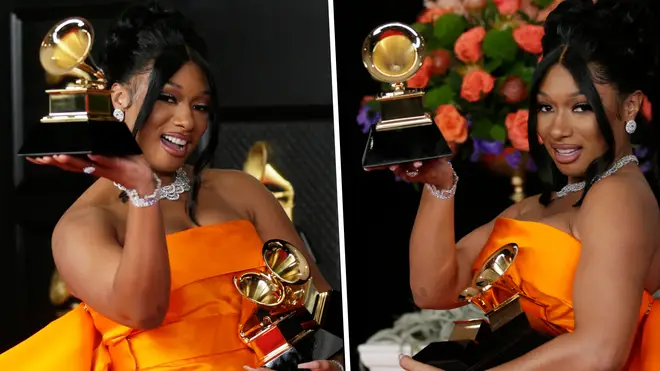 Megan Thee Stallion responds to question about the Grammys being "rigged"