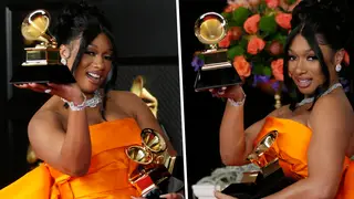 Megan Thee Stallion responds to question about the Grammys being "rigged"