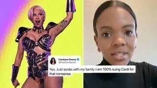 Cardi B and Candace Owens had a public disagreement that has led to warnings of legal action.