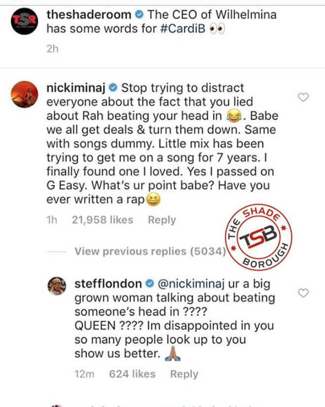 Stefflon Don Dissing Nicki Minaj Over Cardi B Comments