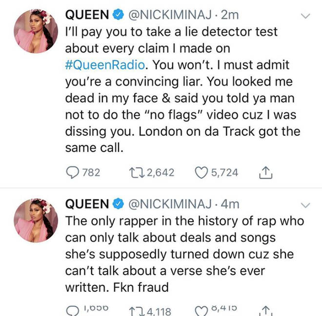 Nicki Minaj Addressing Cardi B Fight