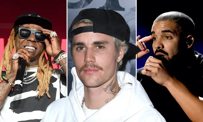 Justin Bieber reveals his top five favourite rappers.