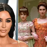 Kim Kardashian reacts as her surprising connection to Bridgerton is revealed