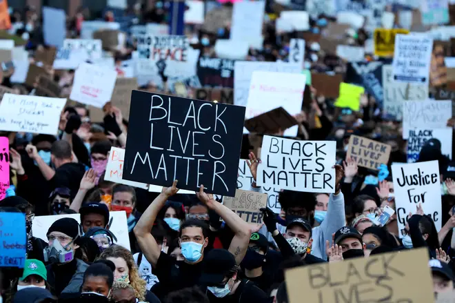 Protesters take part in Black Lives Matter marches around the world following George Floyd's death.