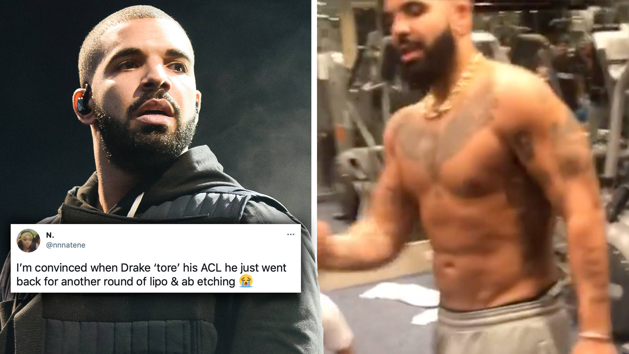 Drake shows off his 'new body' sparking fan reactions on Twitter - Capital  XTRA
