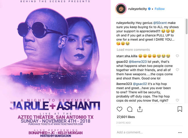 Ja Rule Dares 50 Cent To Come To His Show