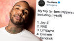 The Game sparks fan debate after revealing his 'Top 10 rappers alive' list