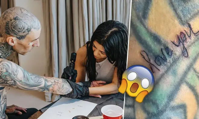 Kourtney Kardashian gives boyfriend Travis Barker romantic arm tattoo