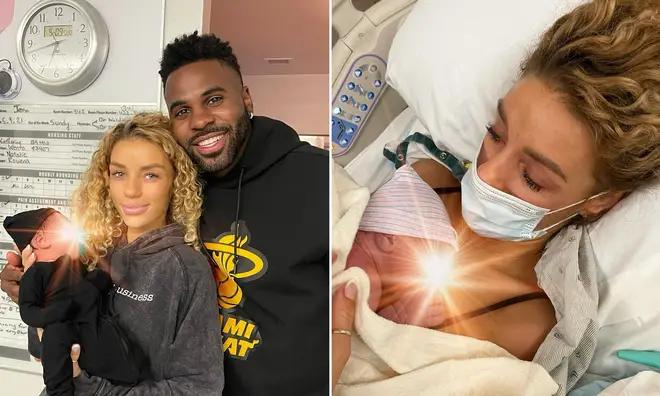 Jason Derulo & Jena Frumes share first photos of newborn son Jason King Derulo