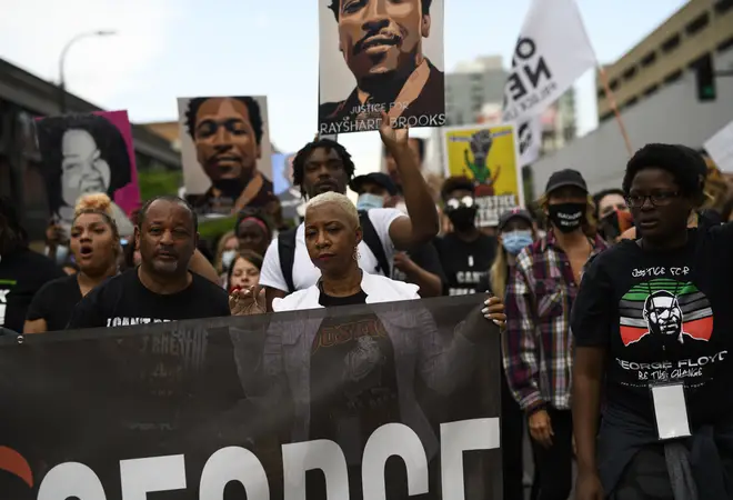 George Floyd's family leads march ahead of anniversary of Floyd's death.