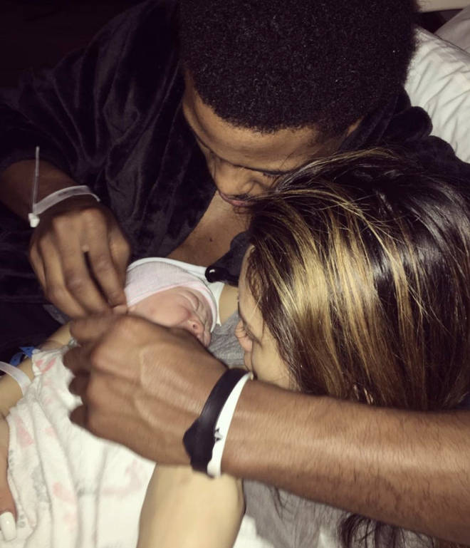 Beasley shared a photo of the former couple with their son.