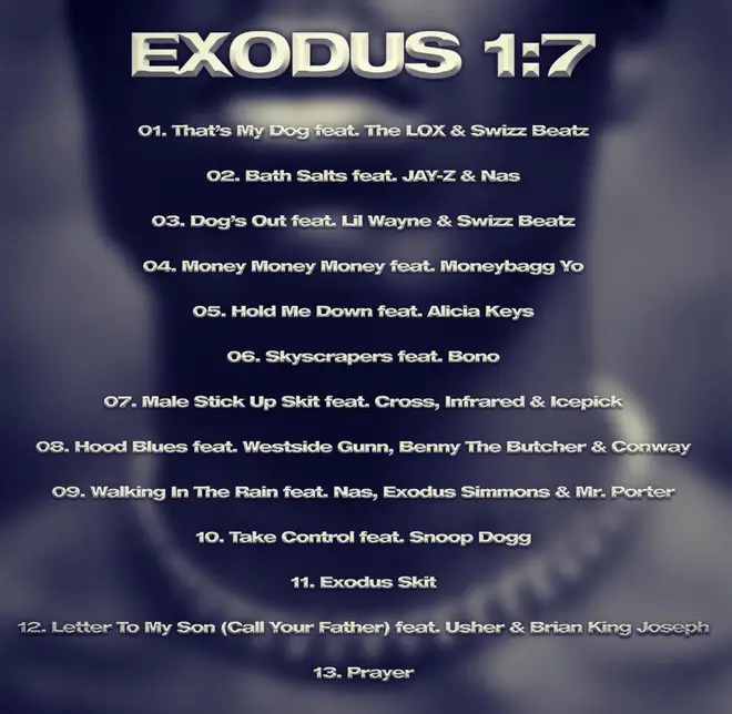 DMX's 'Exodus' album tracklist