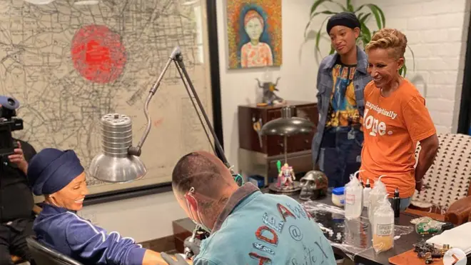 Jada Pinkett Smith gets tattoo