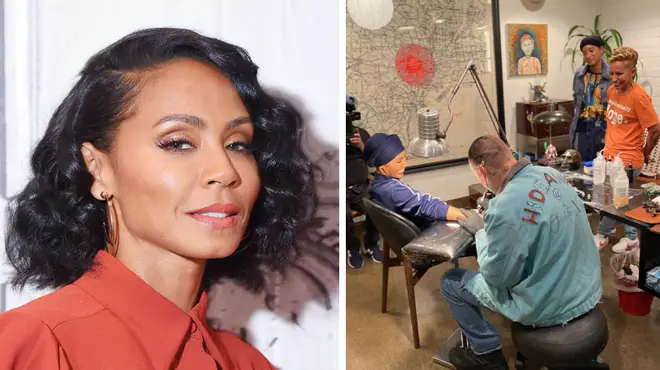 Jada Pinkett-Smith gets a tattoo