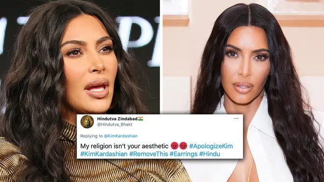Kim Kardashian accused of cultural appropriation for wearing sacred Hindu symbol earrings